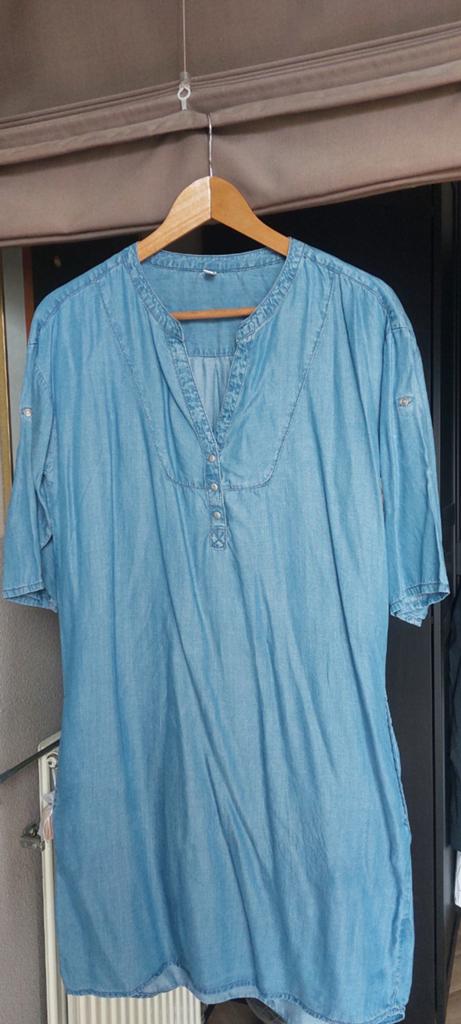 Jeanstuniekje van tencelstof. Hema. Maat S., Blauw, Ophalen of Verzenden, Zo goed als nieuw, Maat 36 (S)