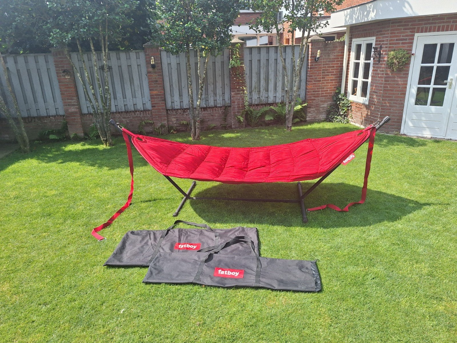 Fatboy Headdemock hangmat met standaard, Rood, Ophalen of Verzenden, Zo goed als nieuw, Binnen, Opvouwbaar