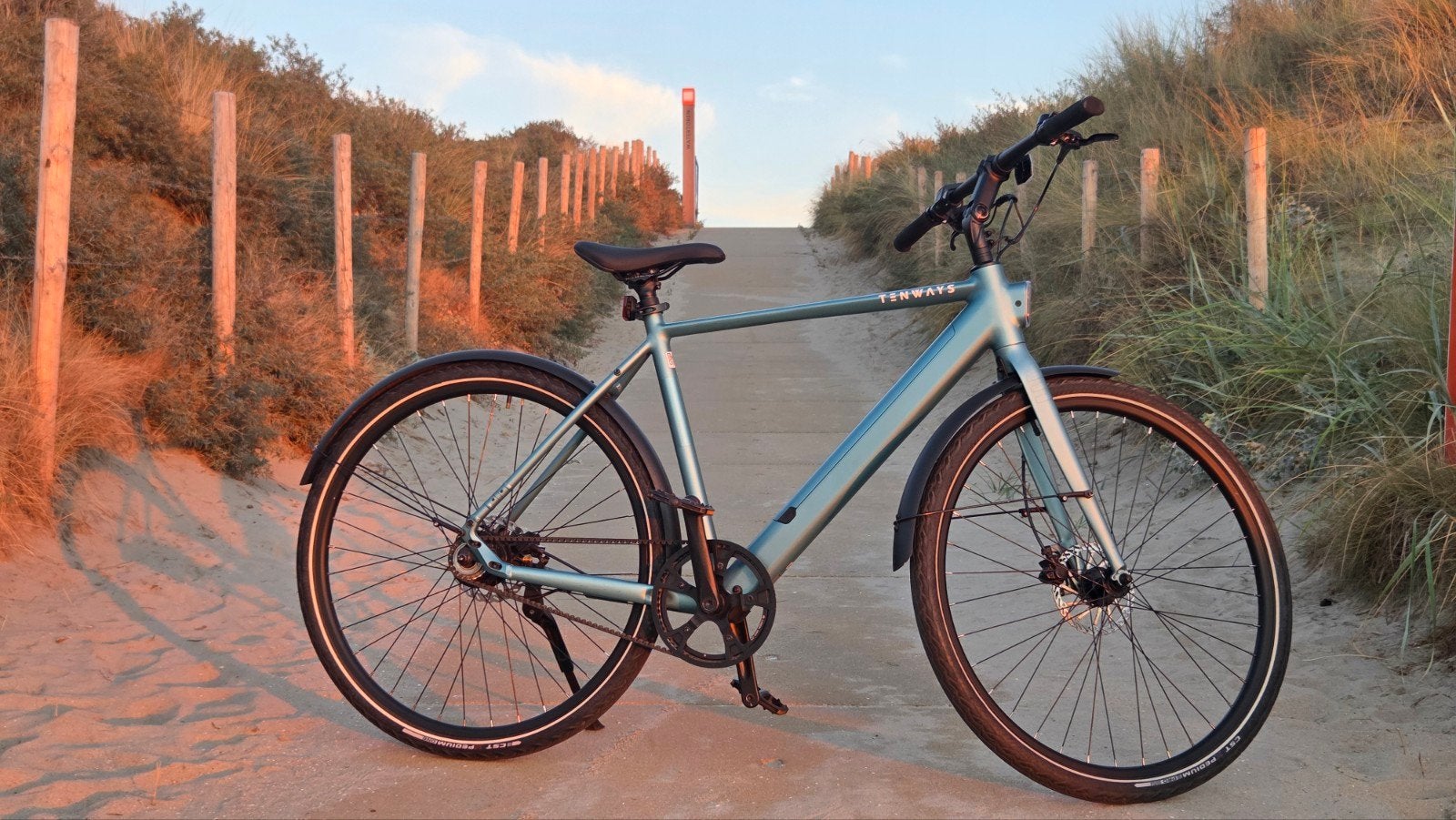 Tenways CGO600 Pro (Maat L) – Sky Blue, Minder dan 10 versnellingen, Zo goed als nieuw, Schijfrem, Ophalen