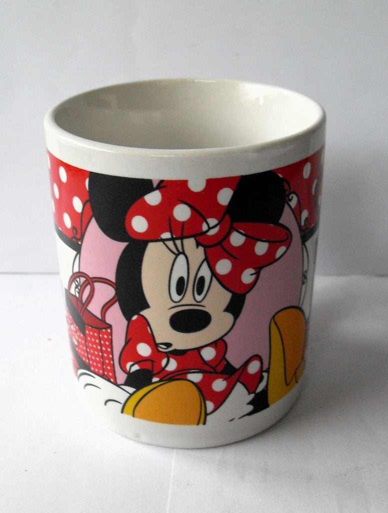 Disney Beker Mok Minnie Mouse Shopping, Ophalen of Verzenden, Mickey Mouse, Zo goed als nieuw, Servies