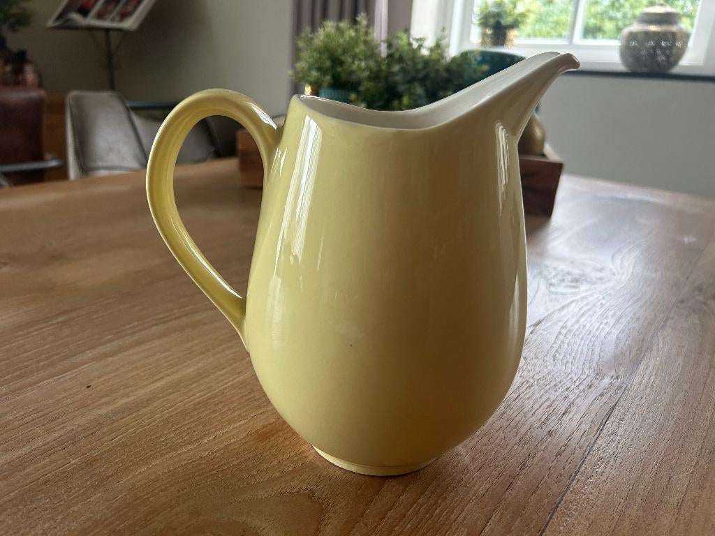 Pastel melkkan geel 1½ liter, Antiek en Kunst, Antiek | Servies los, Ophalen of Verzenden