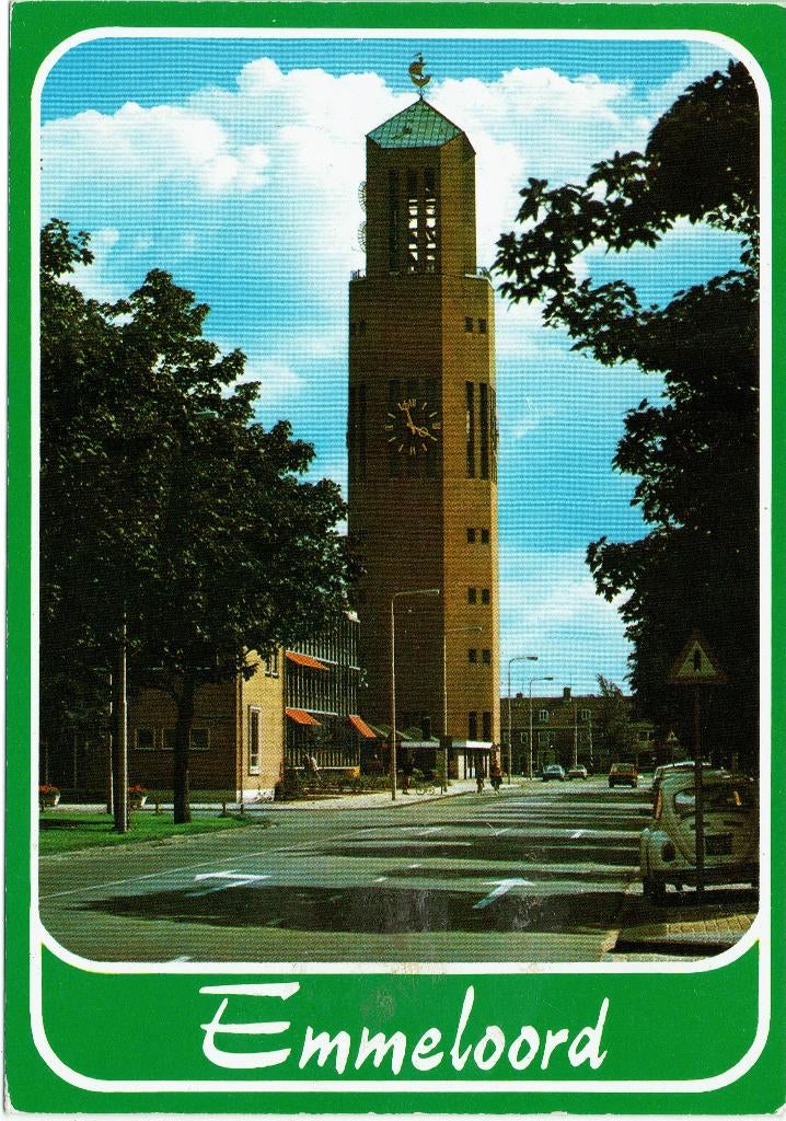Emmeloord – Poldertoren. Gelopen Emmeloord 1989 Tekst., Ophalen of Verzenden, 1980 tot heden, Gelopen, Flevoland