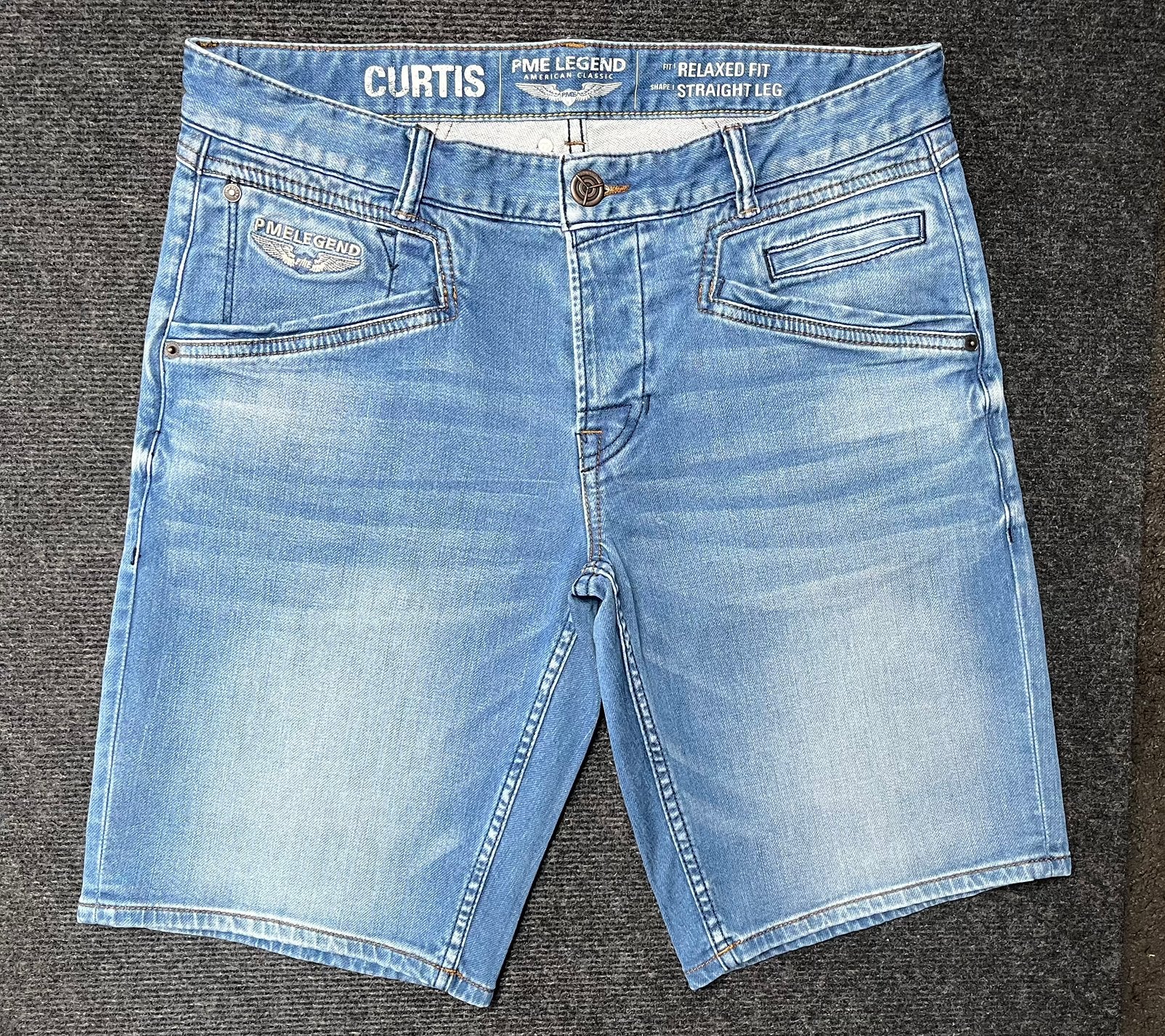 PME Legend Curtis stretch korte broek W33 (NIEUW), Ophalen of Verzenden, Nieuw, Blauw, W33 - W34 (confectie 48/50)