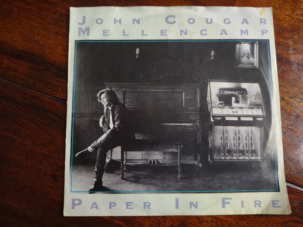 Single - John Cougar Mellencamp - Paper in fire, Cd's en Dvd's, Ophalen of Verzenden, Zo goed als nieuw, Pop
