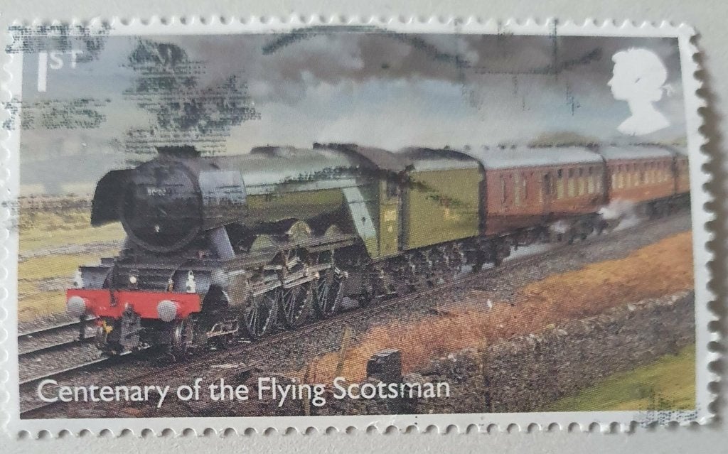 203-26 Engeland / Centenary of Flying Scotsman, Verzenden, Gestempeld
