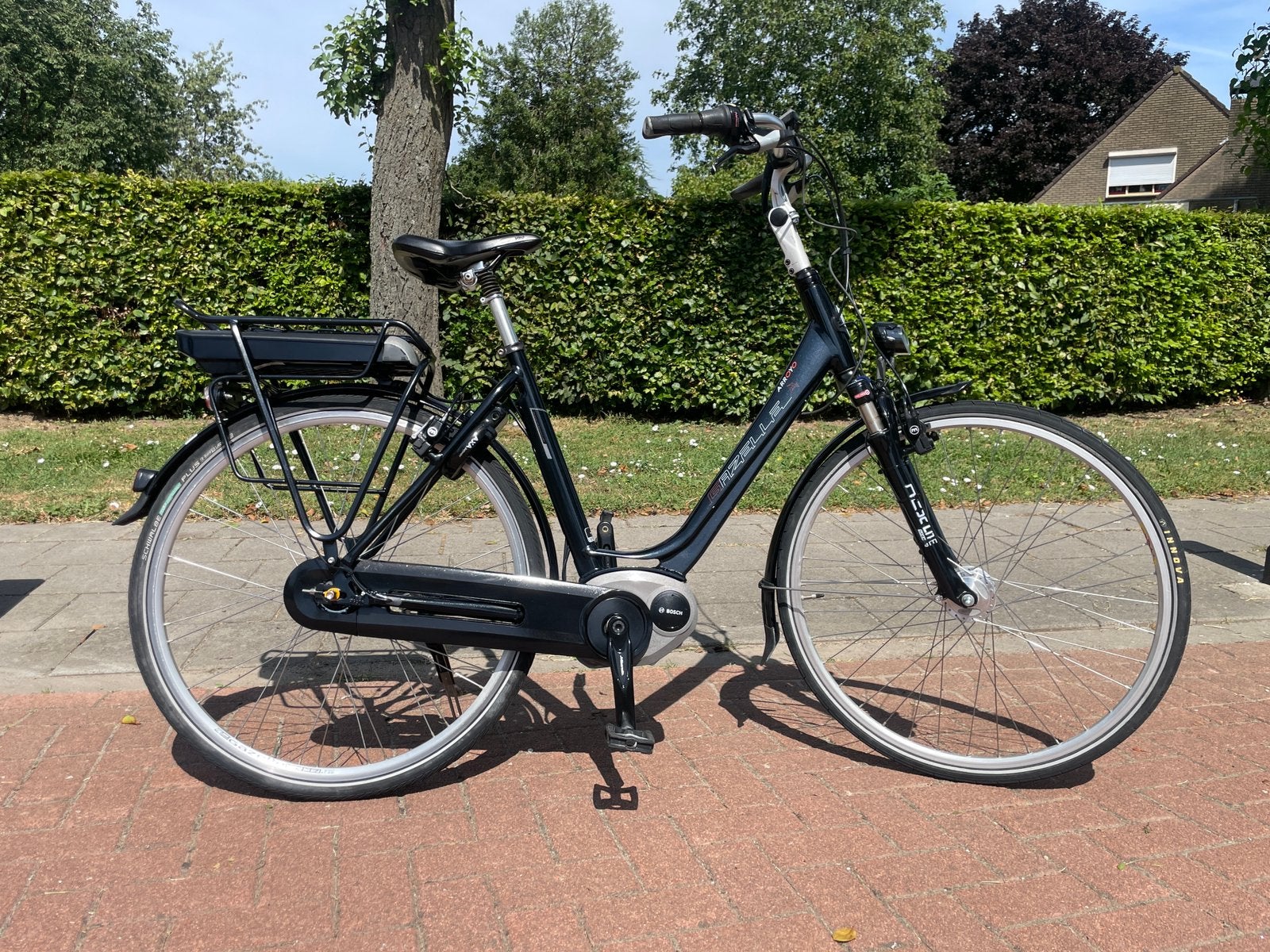 Gazelle D53 Elektrische damesfiets Ebike, Ophalen, 53 tot 56 cm, Velgrem, Versnellingen