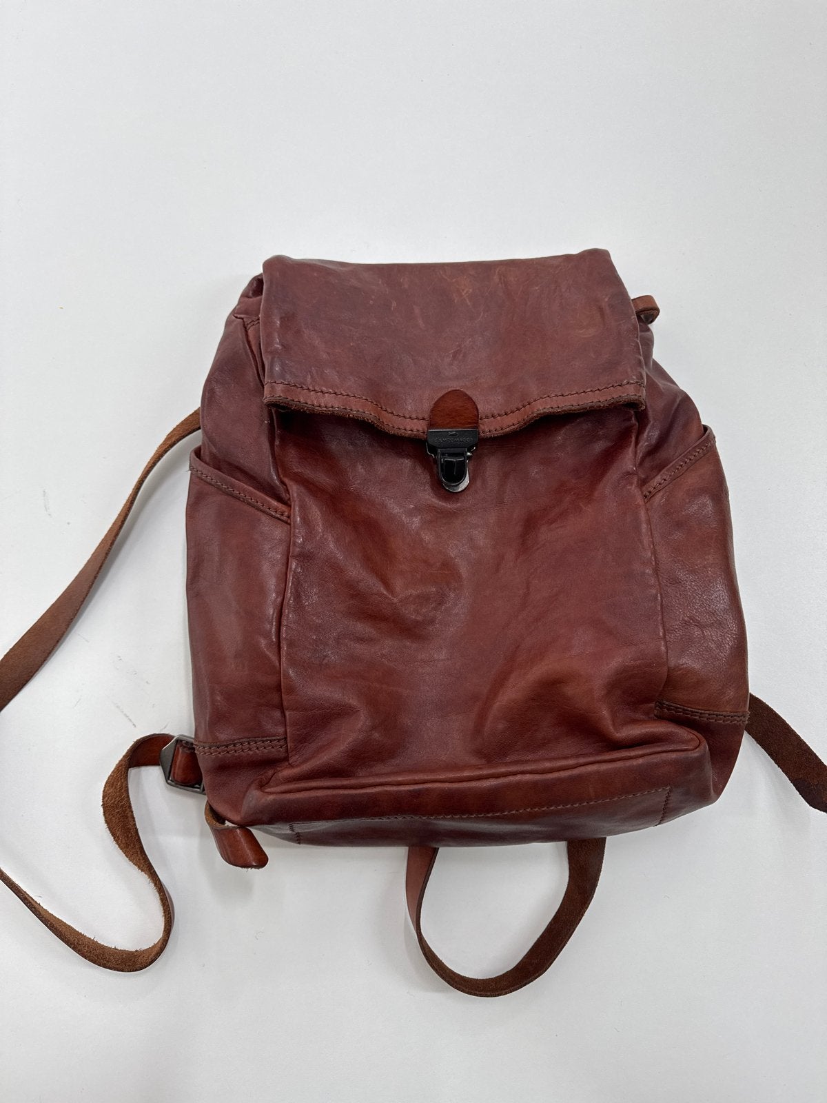 Campomaggi Leren Rugzak - Hoogte 34 cm, Overige merken, 25 tot 40 cm, Ophalen of Verzenden, Zo goed als nieuw
