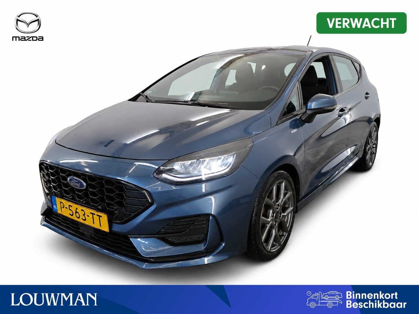 Ford Fiesta 1.0 EcoBoost Hybrid ST-Line | 125 PK! | Climate, Voorwielaandrijving, 12 maanden, Gebruikt, Blauw