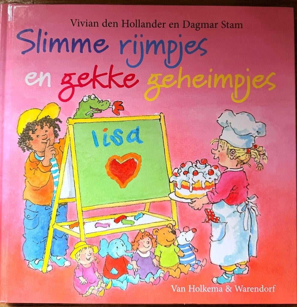 Slimme rijmpjes en gekke geheimpjes (Serie Lisa en Jimmy), Ophalen of Verzenden, Zo goed als nieuw, Vivian den Hollander, Fictie algemeen
