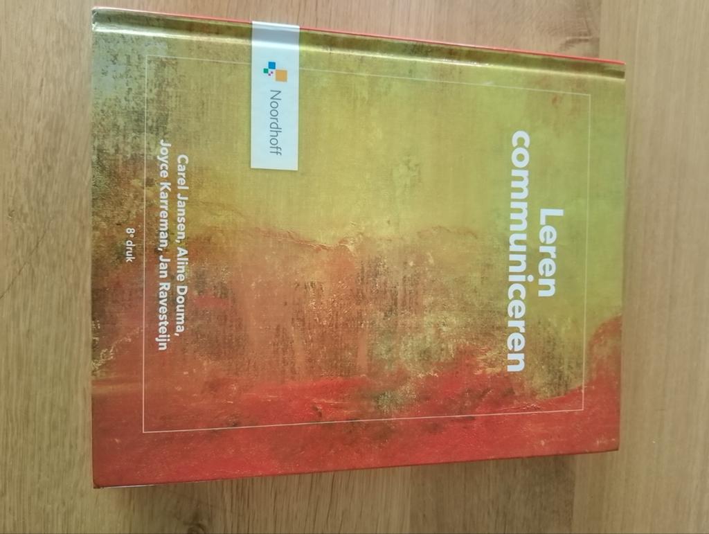 Leren Communiceren 8e editie, Boeken, Ophalen of Verzenden, Zo goed als nieuw, HBO, Carel Jansen