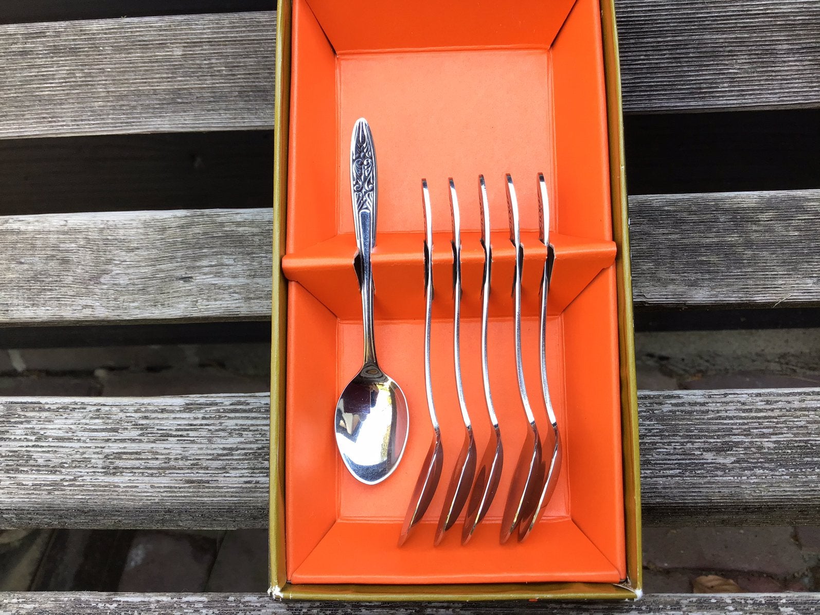 6 Gero Zilmeta likeurlepeltjes met decor in originele doos, Antiek en Kunst, Antiek | Bestek, Ophalen of Verzenden