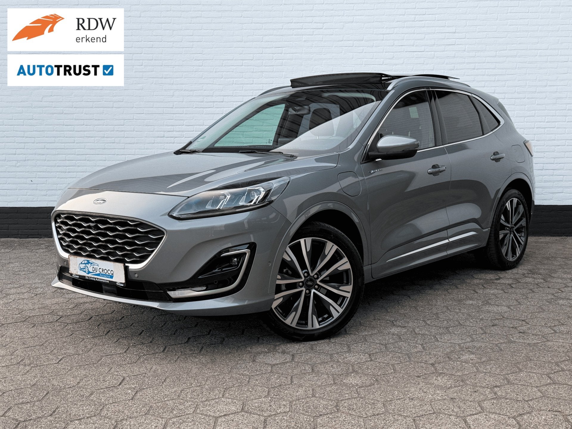Ford Kuga 2.5 PHEV Vignale PANO l ACC l LEDER l 360C l 20'', Auto's, 14 kWh, Gebruikt, Zwart, 4 cilinders
