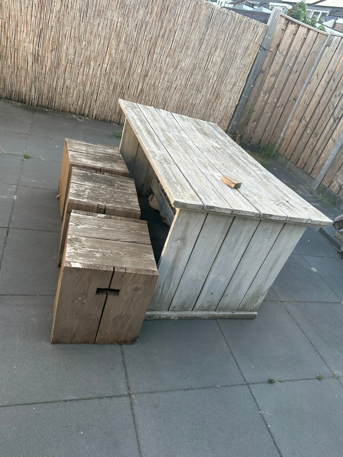 Gratis afhalen Tuinset, Tuin en Terras, Ophalen, Gebruikt, Hout