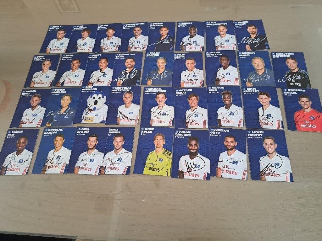34 Spelerskaarten HSV 16-17, Verzamelen, Ophalen of Verzenden, Zo goed als nieuw, Spelerskaart