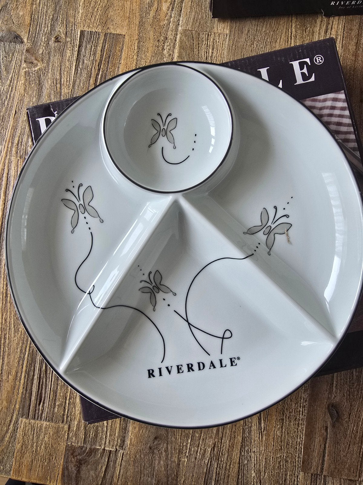 Riverdale BBQ Food Plate - Nieuw in doos, Huis en Inrichting, Ophalen, Overige merken, Keramiek, Nieuw