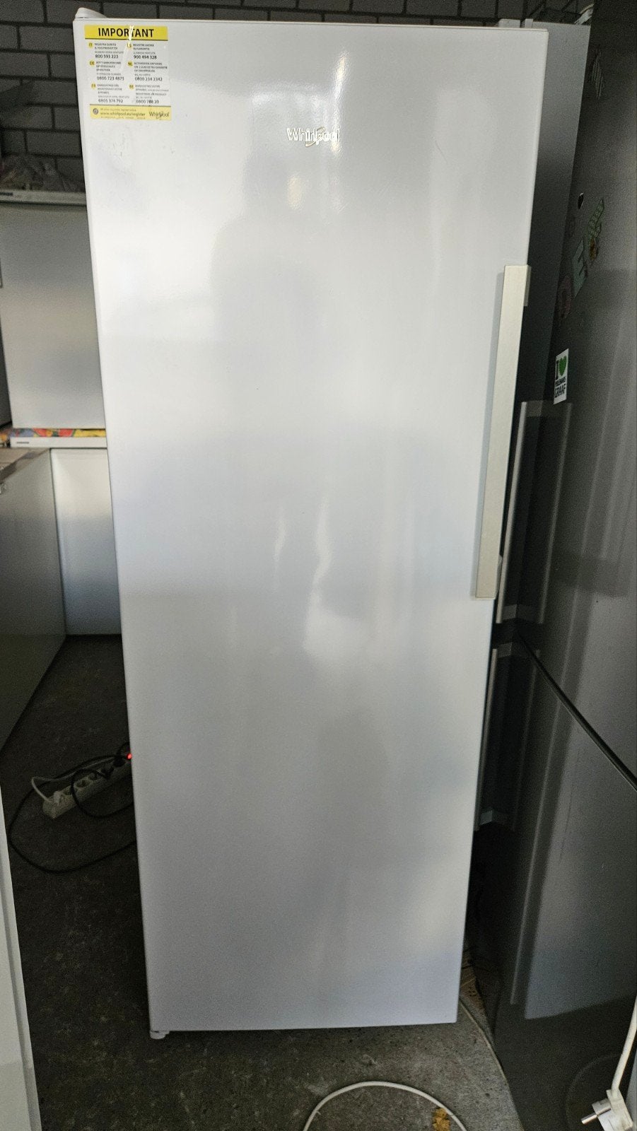 Whirlpool vrieskast No Frost., Witgoed en Apparatuur, Gebruikt, 160 cm of meer, Energieklasse A of zuiniger, Ophalen