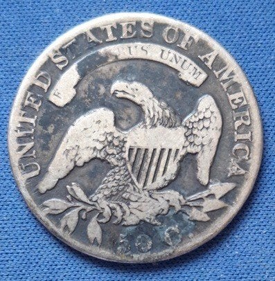 Usa 50 cents 1832 Km 57, Verzenden, Noord-Amerika, Losse munt, Zilver
