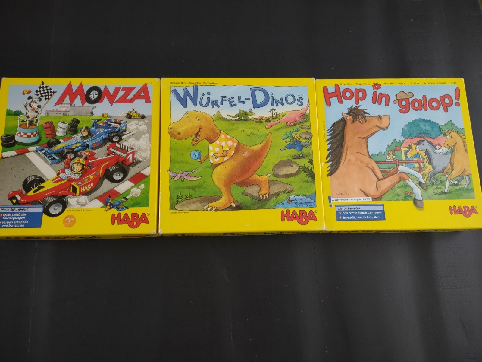 3 Haba Bordspellen - ook los te koop, Vijf spelers of meer, Ophalen of Verzenden, Gebruikt, HABA