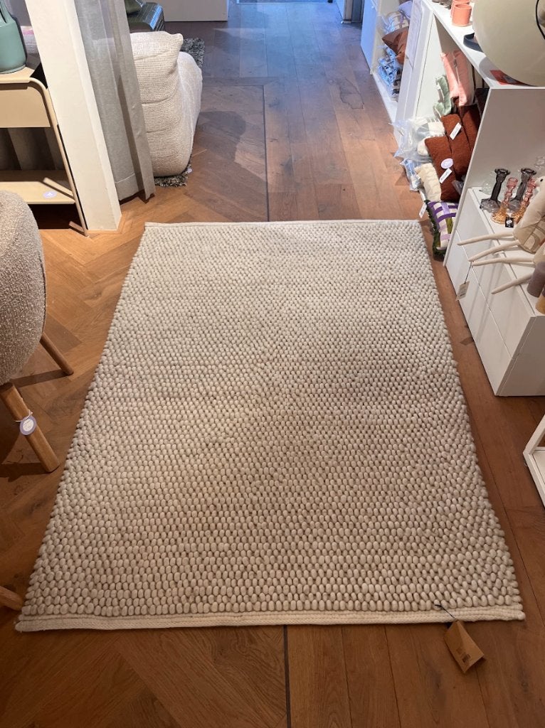 HAY - Vloerkleed Peas, Cream, Ophalen, 100 tot 150 cm, HAY, Havnen 3, 8700 Horsens, Denmark
