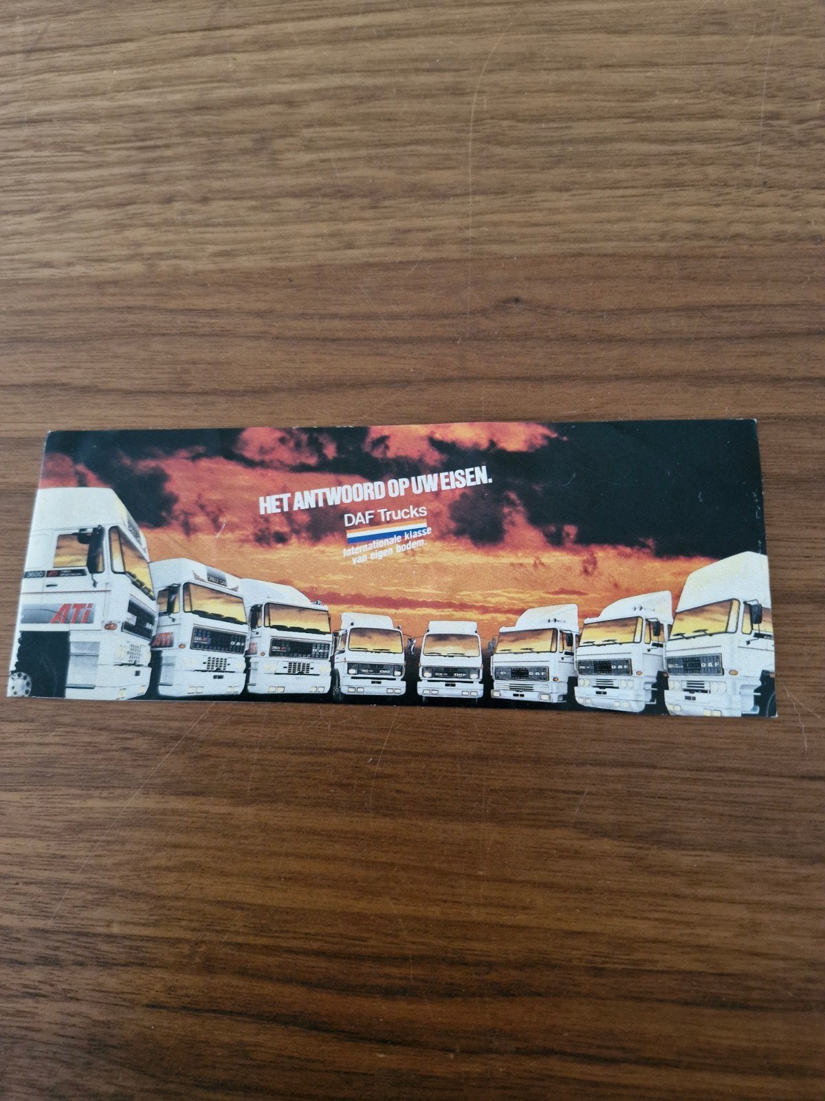 1115 DAF Trucks Sticker - Het Antwoord op Uw Eisen (18x7 cm), Ophalen of Verzenden, Zo goed als nieuw, Auto of Motor