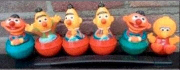 7 x figuren Sesamstraat vintage tyco en illco tuimelaars, Ophalen, Overige typen