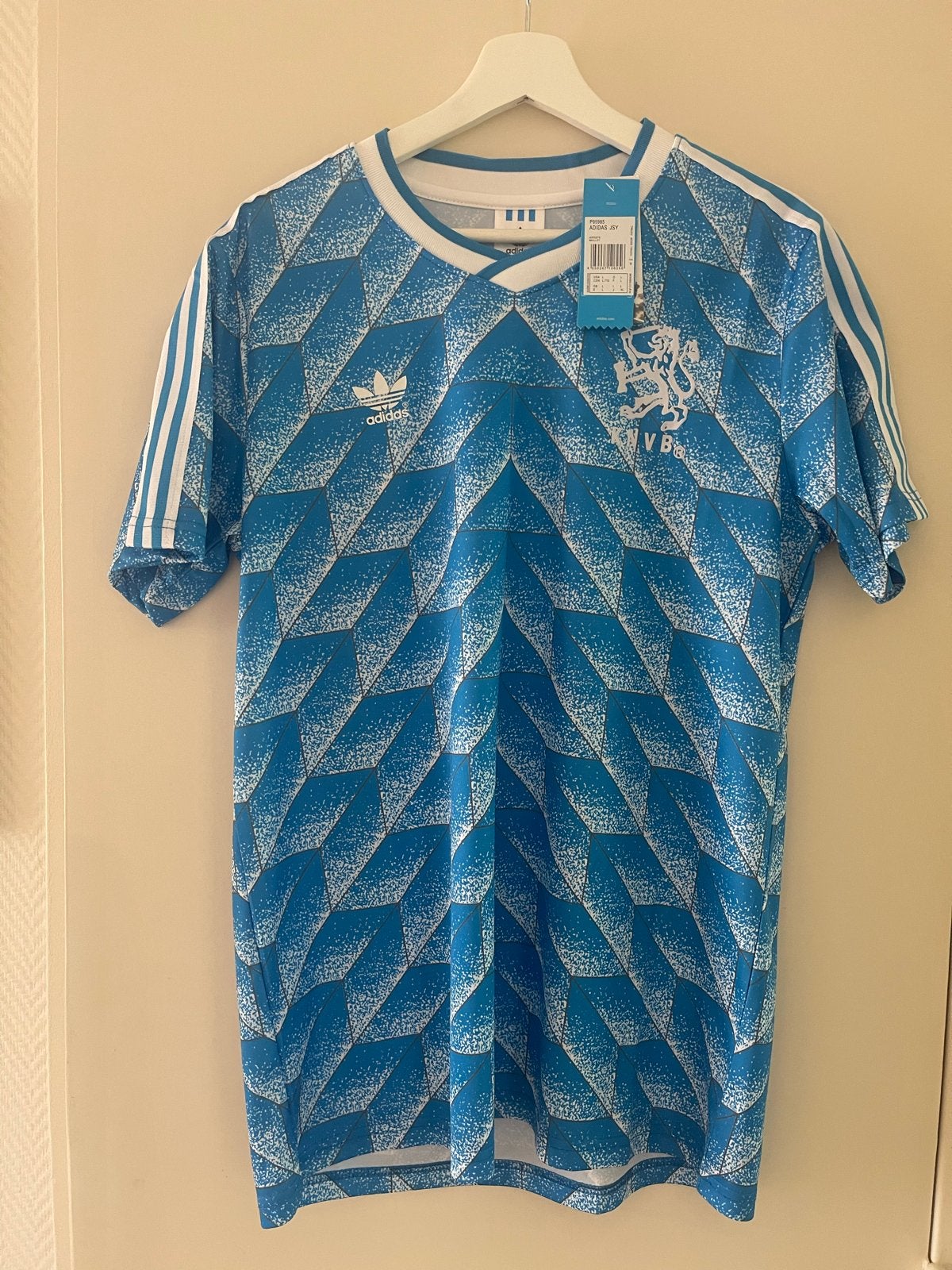 Nederland retro shirt 88 uit blauw L, Maat 52/54 (L), Blauw, Ophalen of Verzenden, Zo goed als nieuw