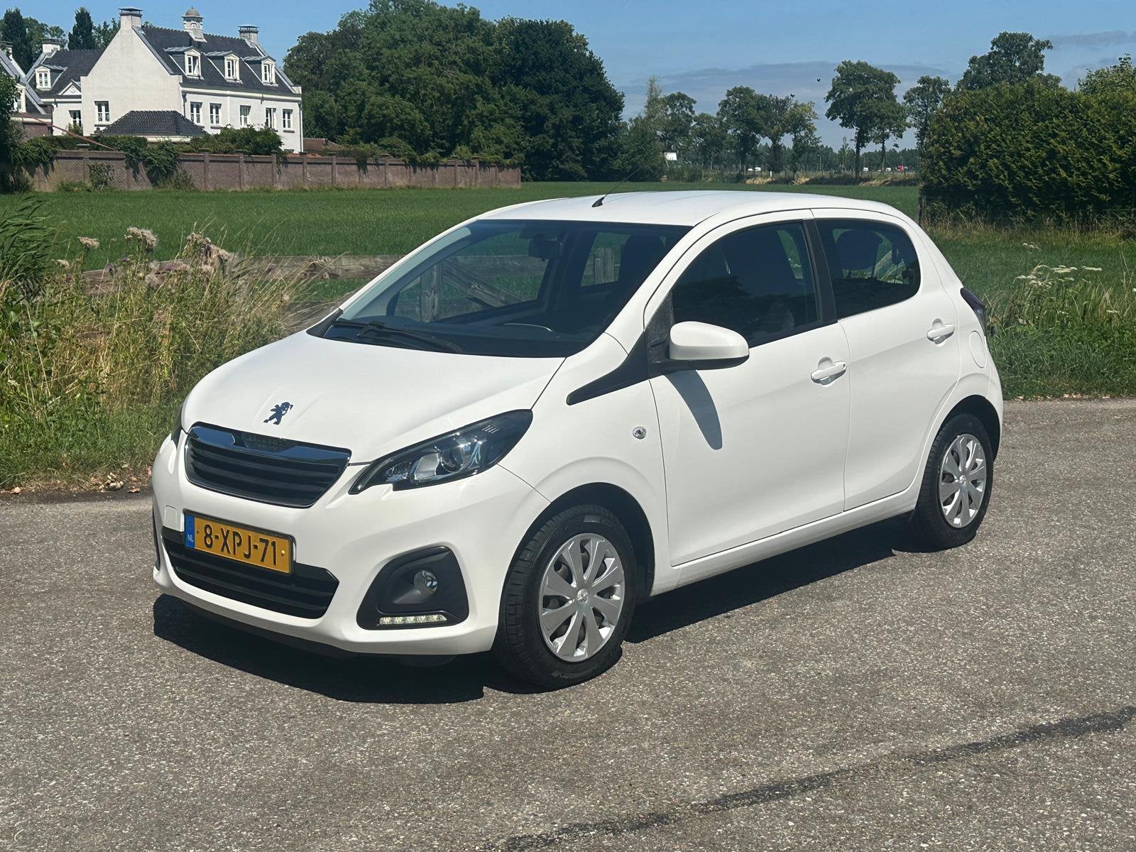 Peugeot 108 1.0 12V E-vti 5DR 2014 Wit AIRCO NAP, Auto's, Voorwielaandrijving, Stof, Electronic Stability Program (ESP), 4 stoelen