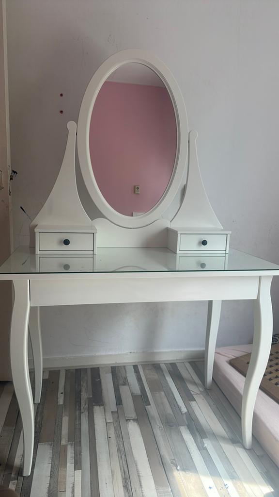 Een mooie IKEA HEMNES kaptafel, makeuptafel , bureau., Ophalen, Zo goed als nieuw, 50 tot 100 cm, Minder dan 100 cm