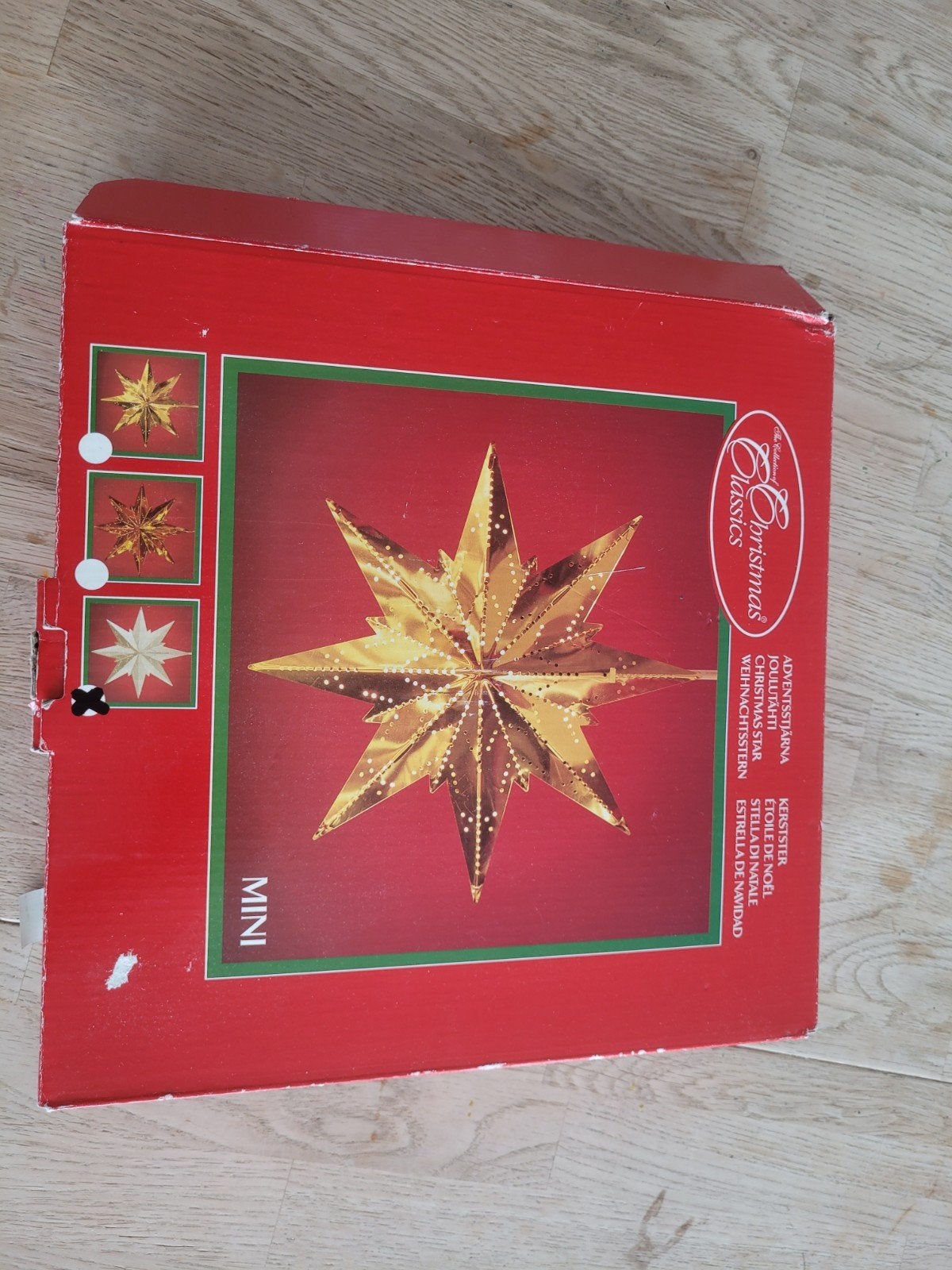 Star Trading Metalen Kerstster Wit 25cm (Incl. Werkend Lamp), Ophalen of Verzenden