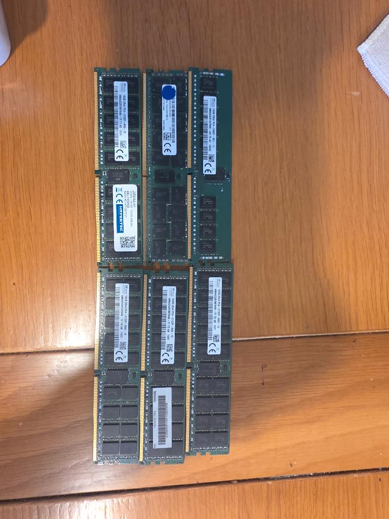 96GB DDR4 ECC Registered Server RAM, Gebruikt, 2400mhz, Server, DDR4
