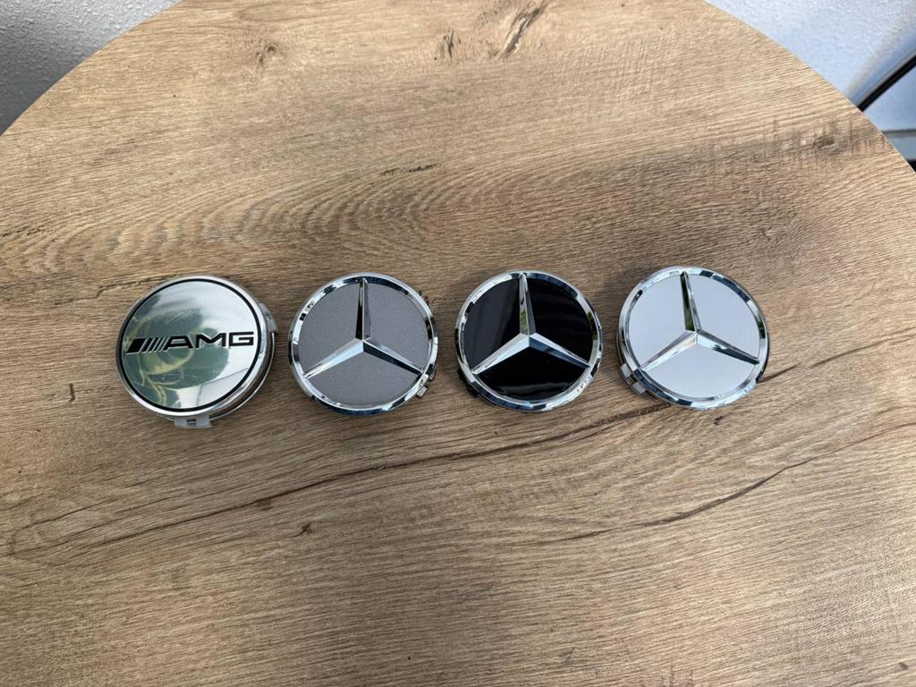 Nieuwe Mercedes Benz Naafkapjes Naafdoppen Wielkappen 75mm, Ophalen of Verzenden