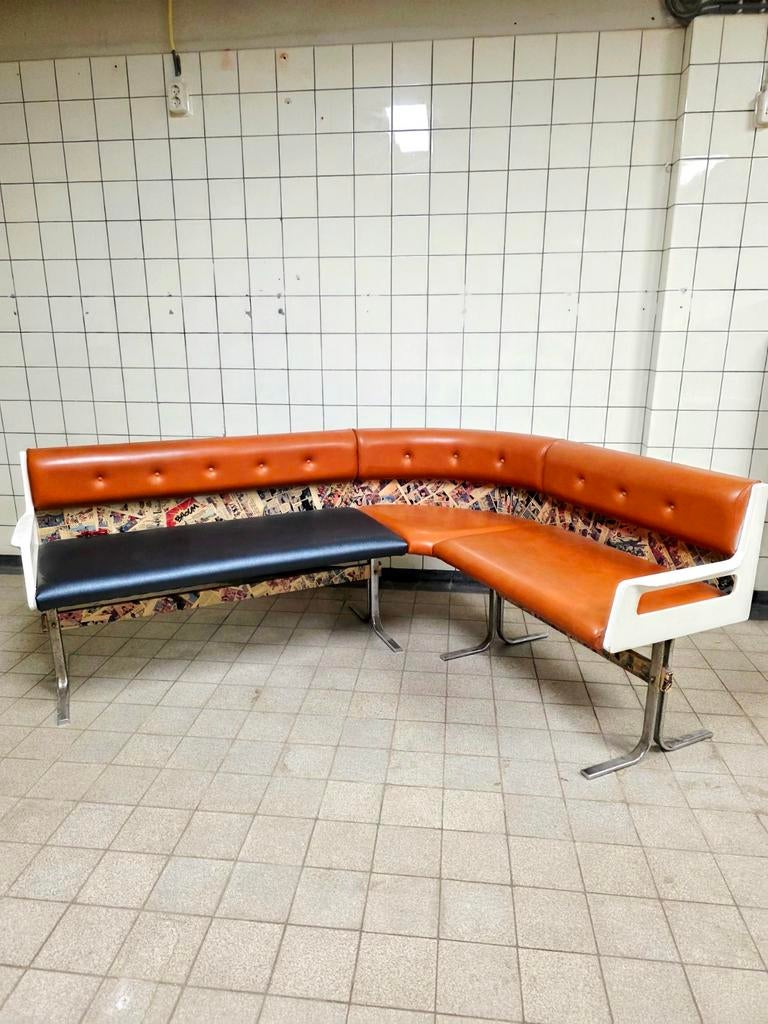 Vintage 1970s Space Age Corner Sofa / Kitchen Bench - EKA, Ophalen