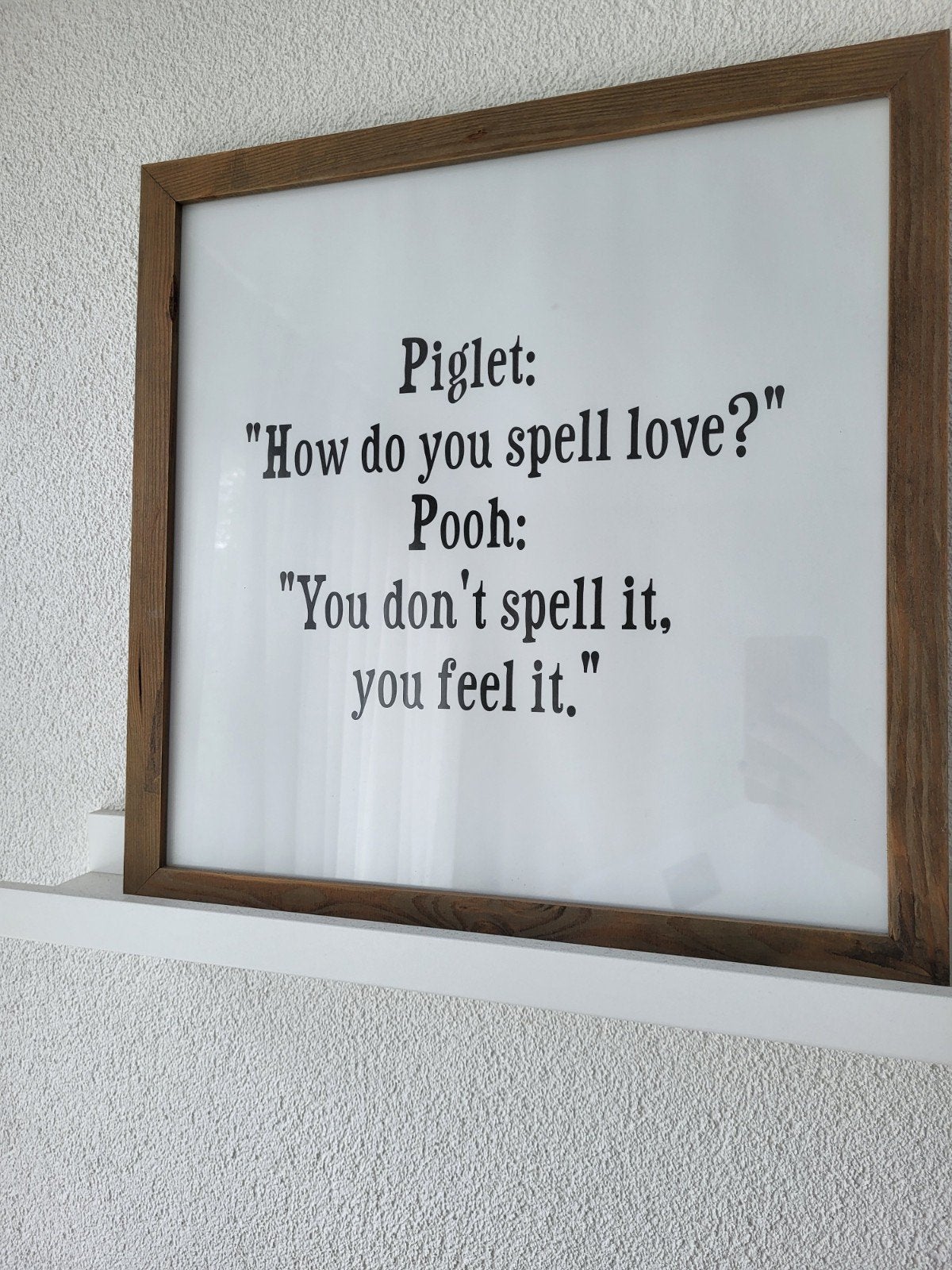 Spreuk Winnie the Pooh, Ophalen