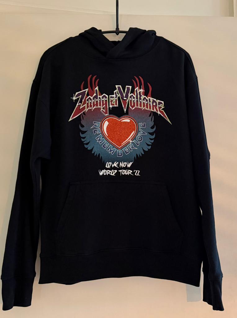 ZADIG & VOLTAIRE HOODIE MAAT M, Ophalen of Verzenden, Zo goed als nieuw, Maat 36 (S), Grijs