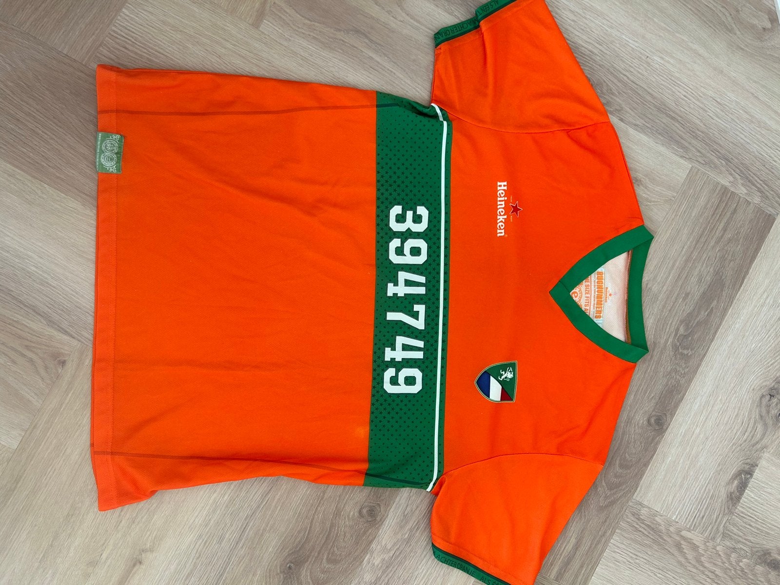 Heineken Rugnummers Oranje Shirt - Maat M, Oranje, Zo goed als nieuw, Voetbal, Verzenden