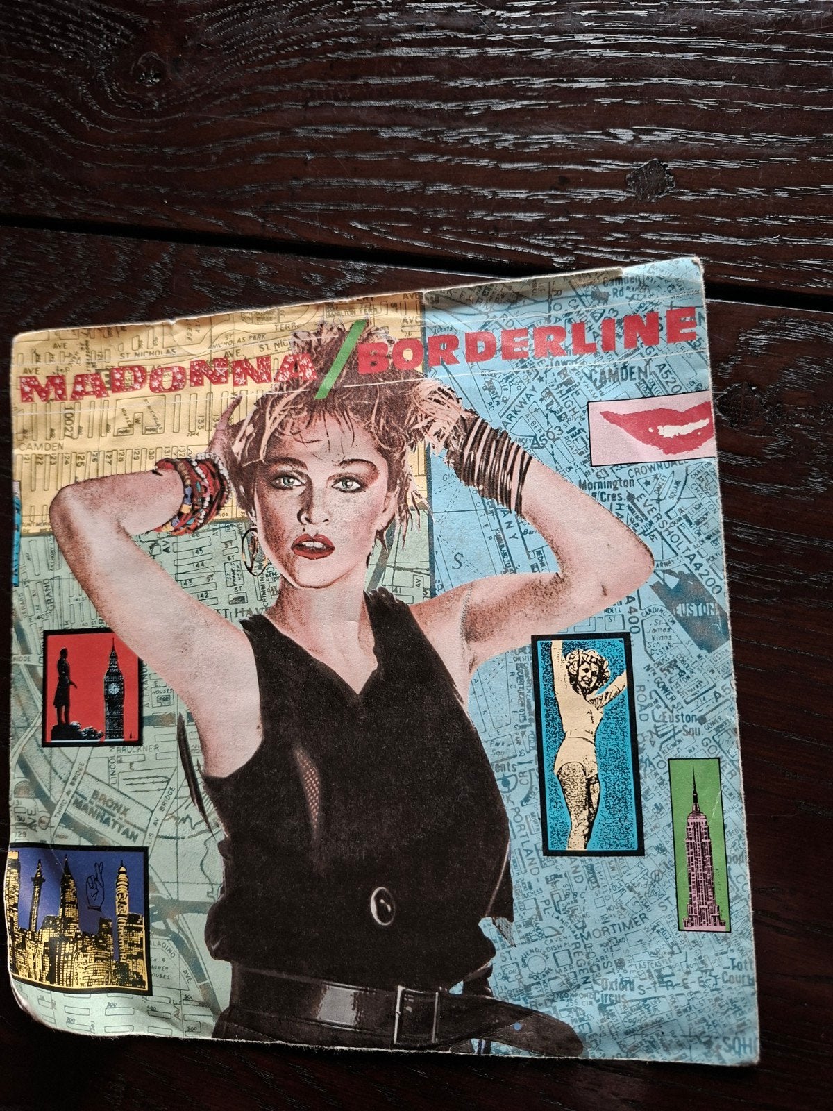 vinyl single madonna net borderline teab, Ophalen of Verzenden, Gebruikt, Pop