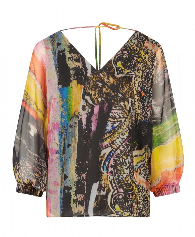 Label Dot blouse, Ophalen of Verzenden, Zo goed als nieuw, Maat 36 (S), Meerkleurig