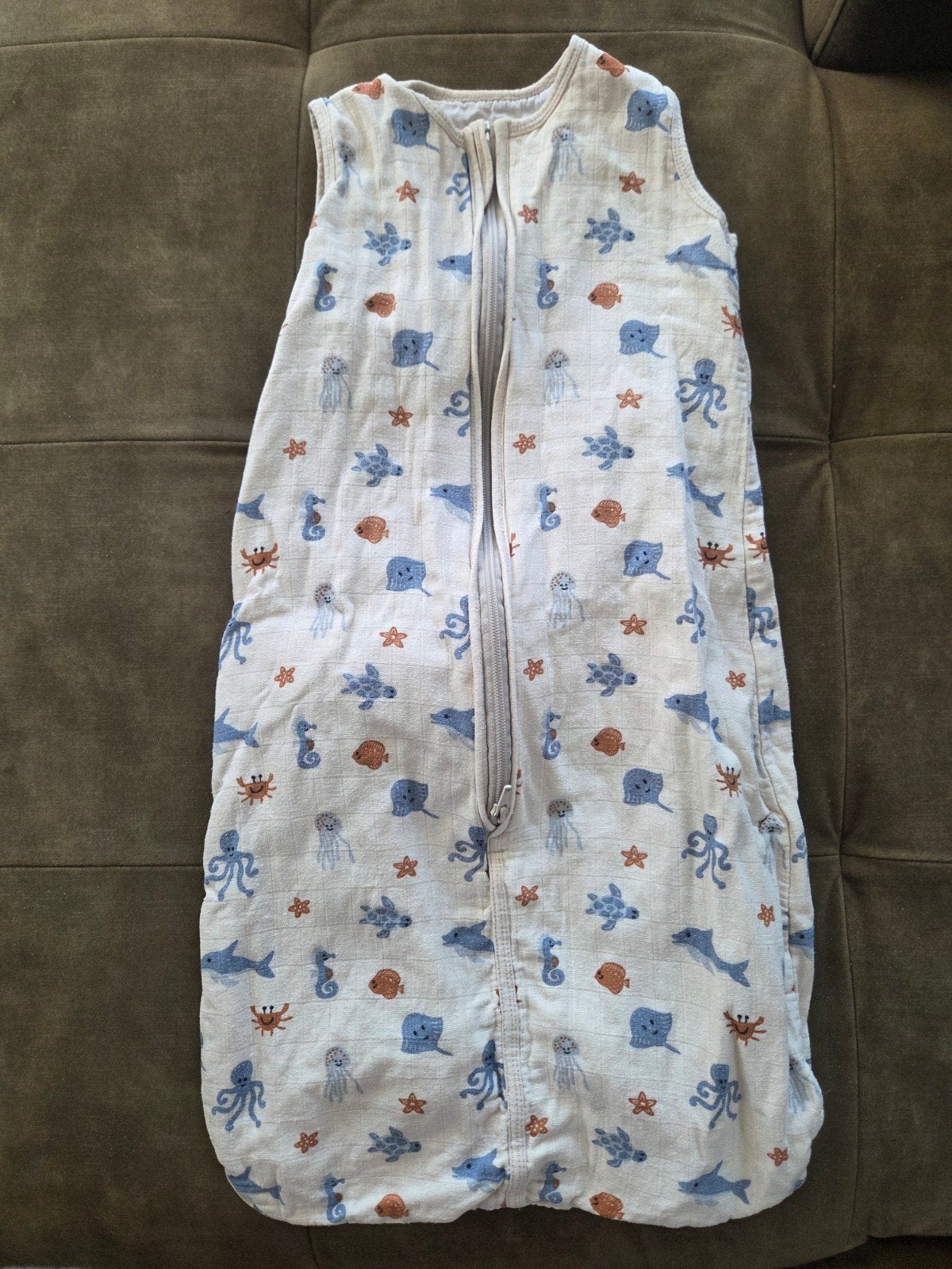 Bambino Slaapzak 0.5 TOG Maat 68-80 met Zeedierenprint, Kinderen en Baby's, Dekens, Slaapzakjes en Inbakerproducten, Ophalen, Ademend
