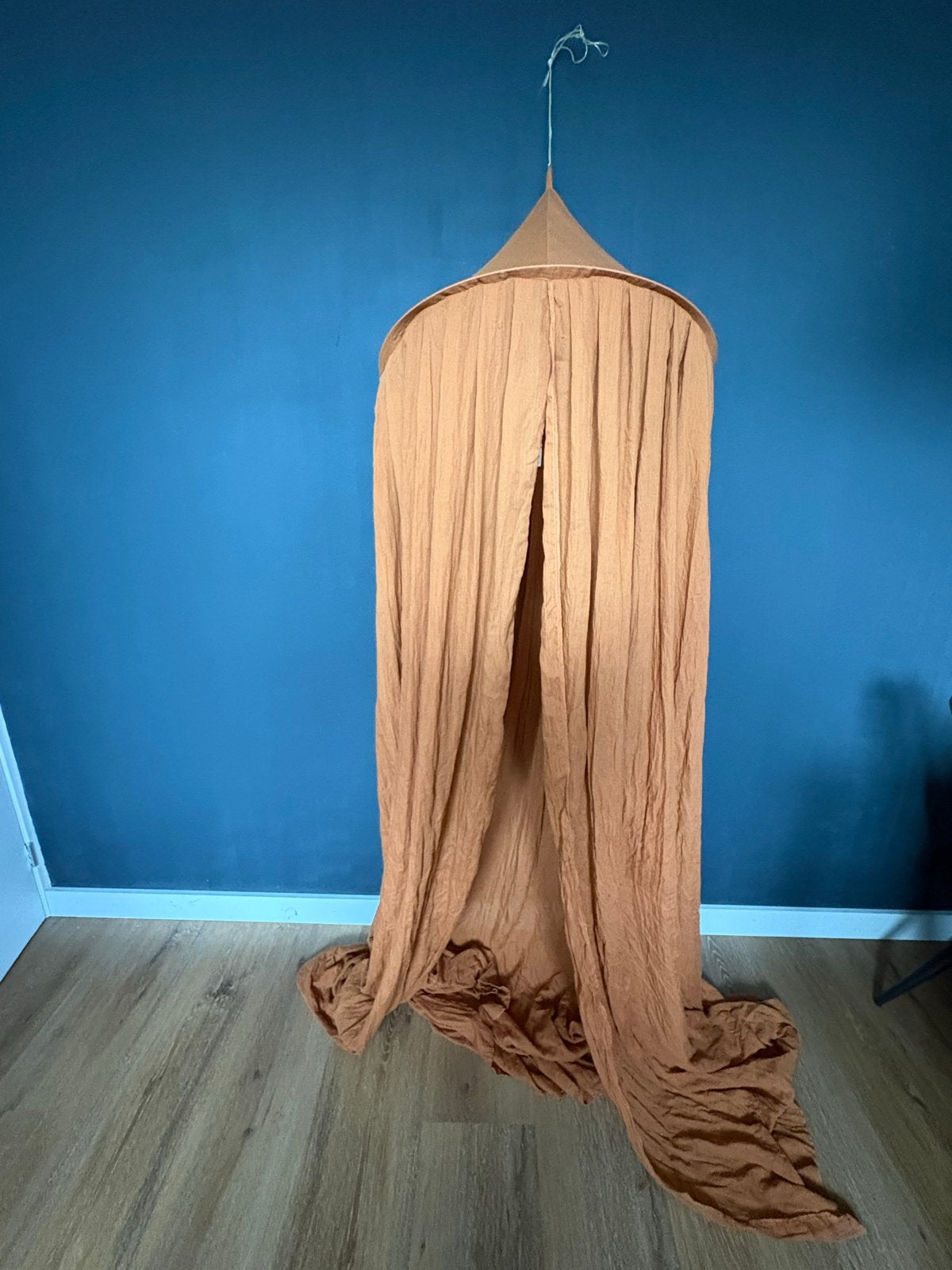 Mooie caramel klamboe voor baby- of kinderkamer, Gebruikt, Overige merken, Geel, Ophalen of Verzenden