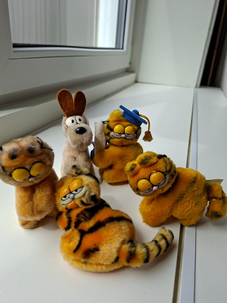 Garfield pencil huggers 5 stuks, Kinderen en Baby's, Speelgoed | Knuffels en Pluche, Ophalen of Verzenden, Kat
