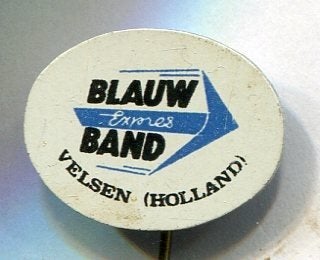 Blauwband Transport Service - Velsen blik speldje ( B_039), Ophalen of Verzenden, Zo goed als nieuw, Transport, Speldje of Pin