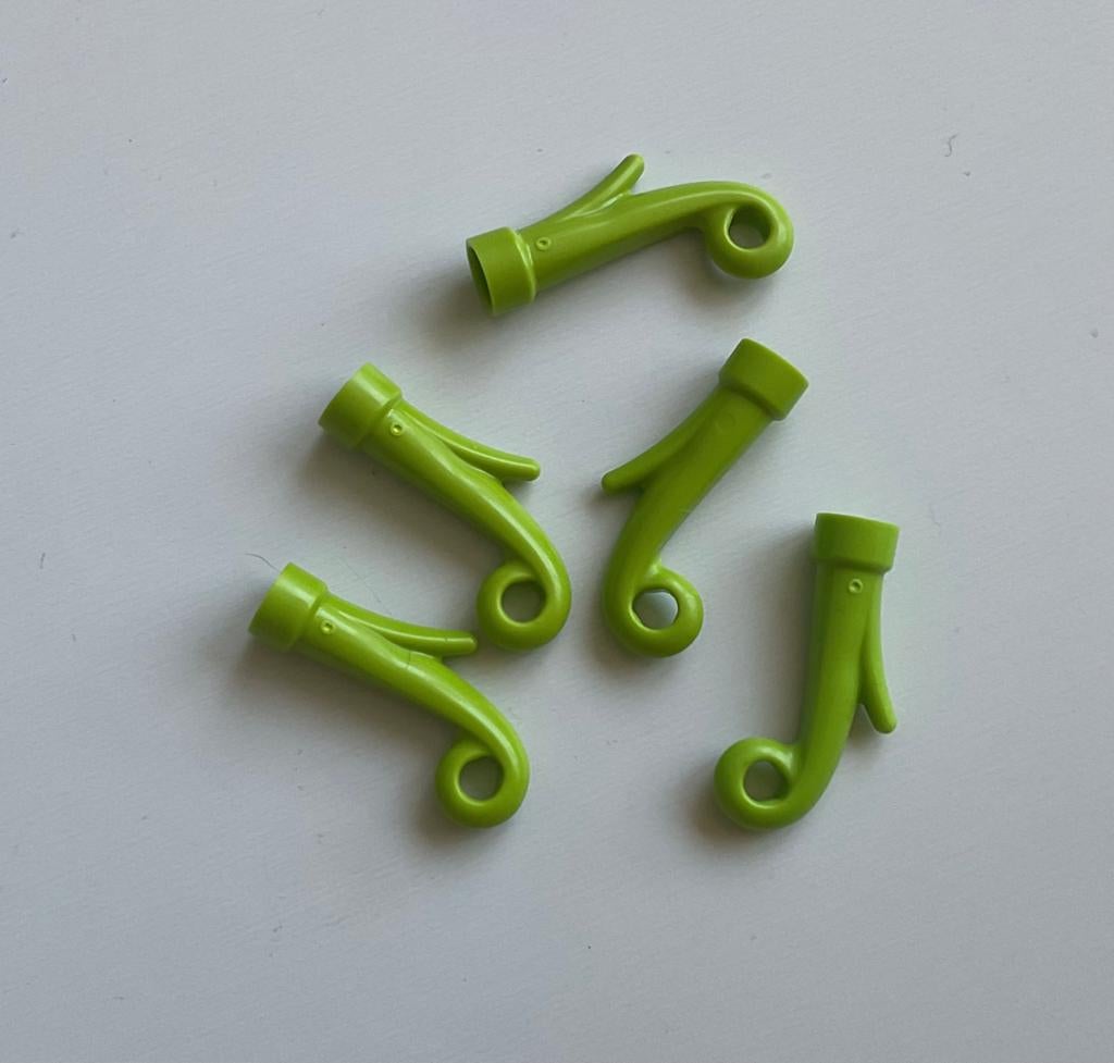 Lego 5 grassprietjes lime, Ophalen of Verzenden, Nieuw, Losse stenen, Lego