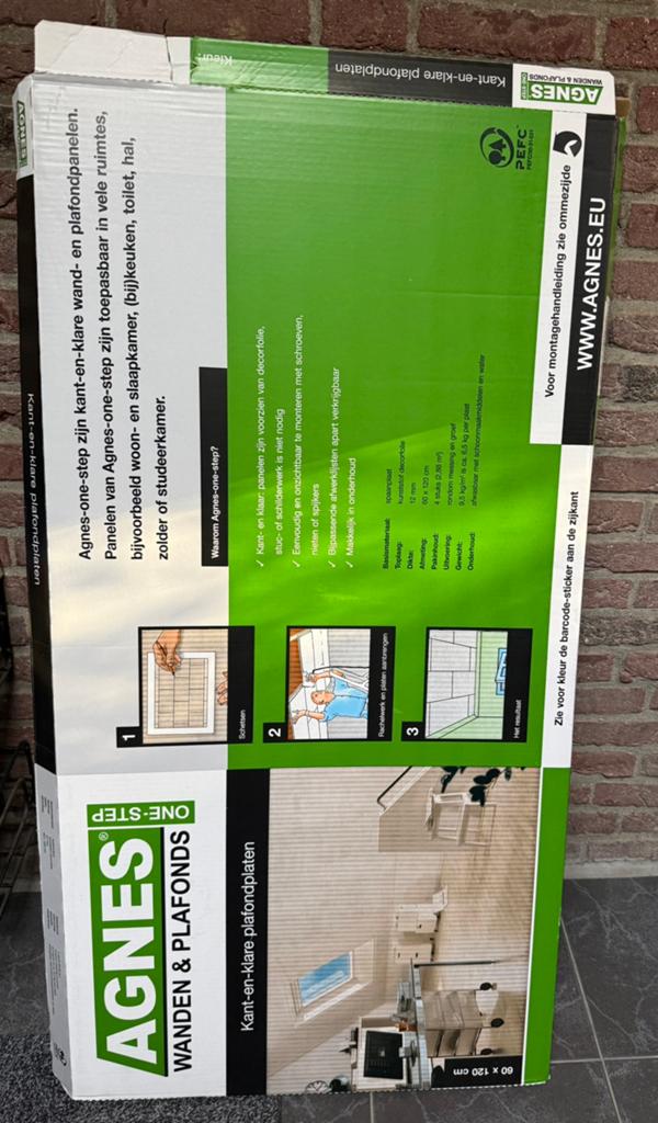 Agnes wand- en plafondplaten, Doe-het-zelf en Verbouw, Platen en Panelen, Ophalen, Zo goed als nieuw