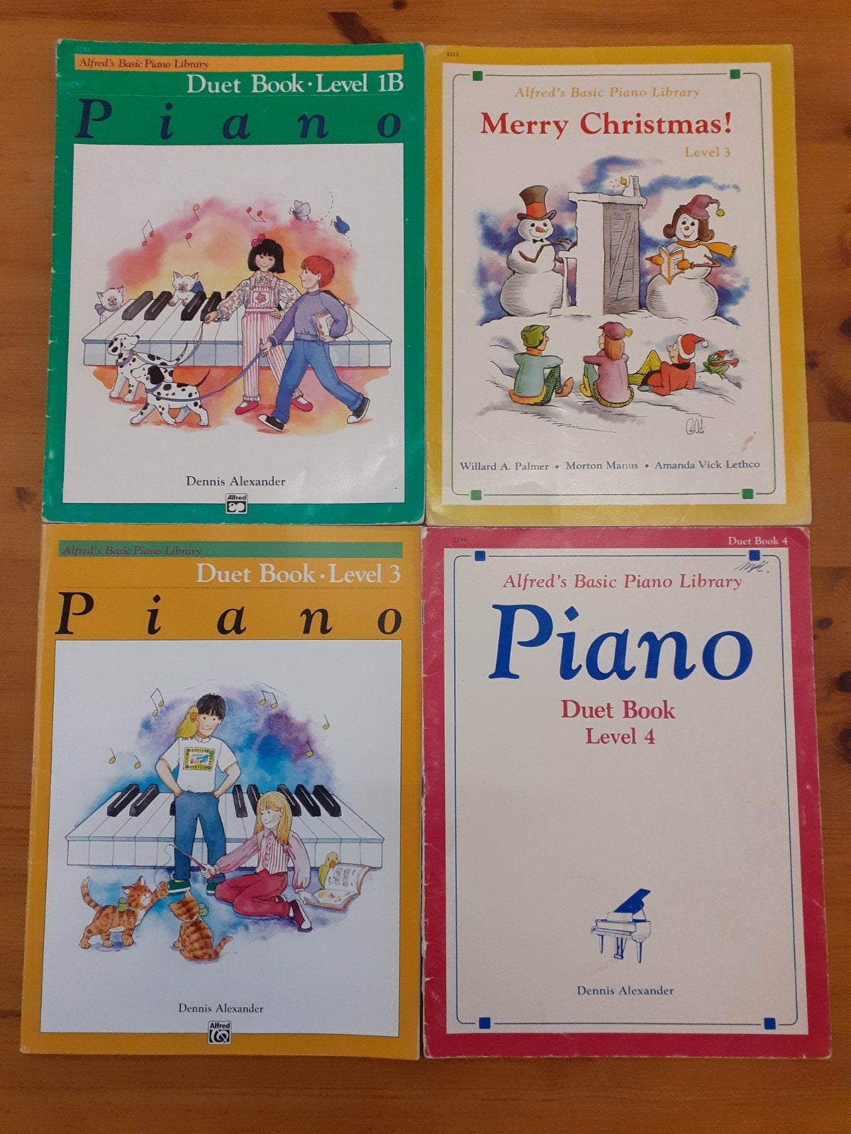 Alfred's Basic Piano Library Duet Boeken - Diverse Niveaus, Muziek en Instrumenten, Gebruikt, Les of Cursus, Ophalen of Verzenden