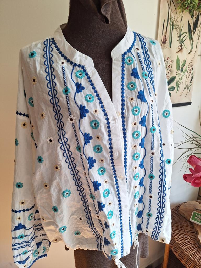 Blouse maat 48 xl xxl norah, Kleding | Dames, Blouses en Tunieken, Ophalen of Verzenden, Nieuw, Maat 46/48 (XL) of groter, Wit