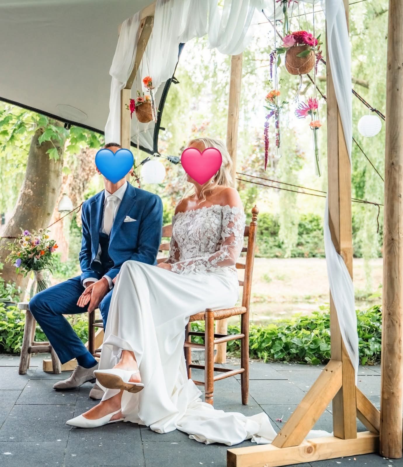 TE HUUR backdrop, Ophalen, Zo goed als nieuw, Geboorte of Huwelijk