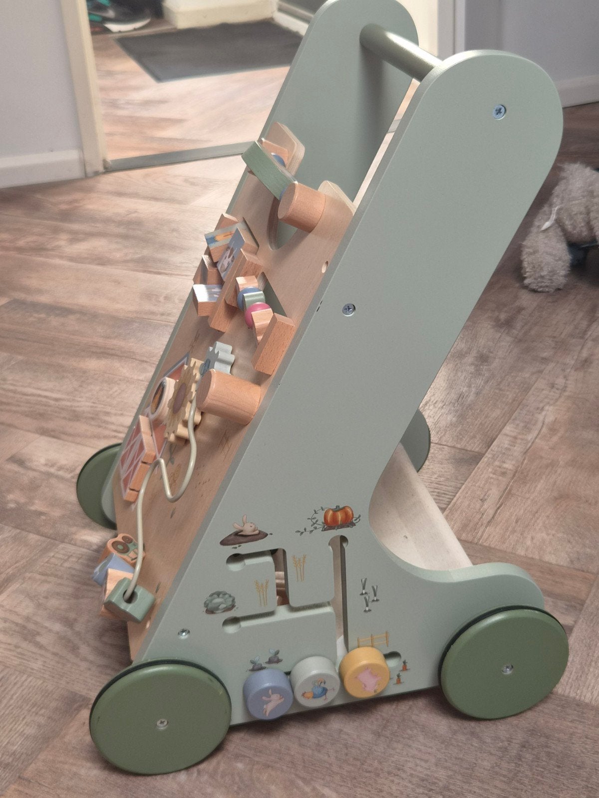 Little Dutch Houten Loopwagen met Activiteiten, Kinderen en Baby's, Ophalen, Zo goed als nieuw, Overige typen