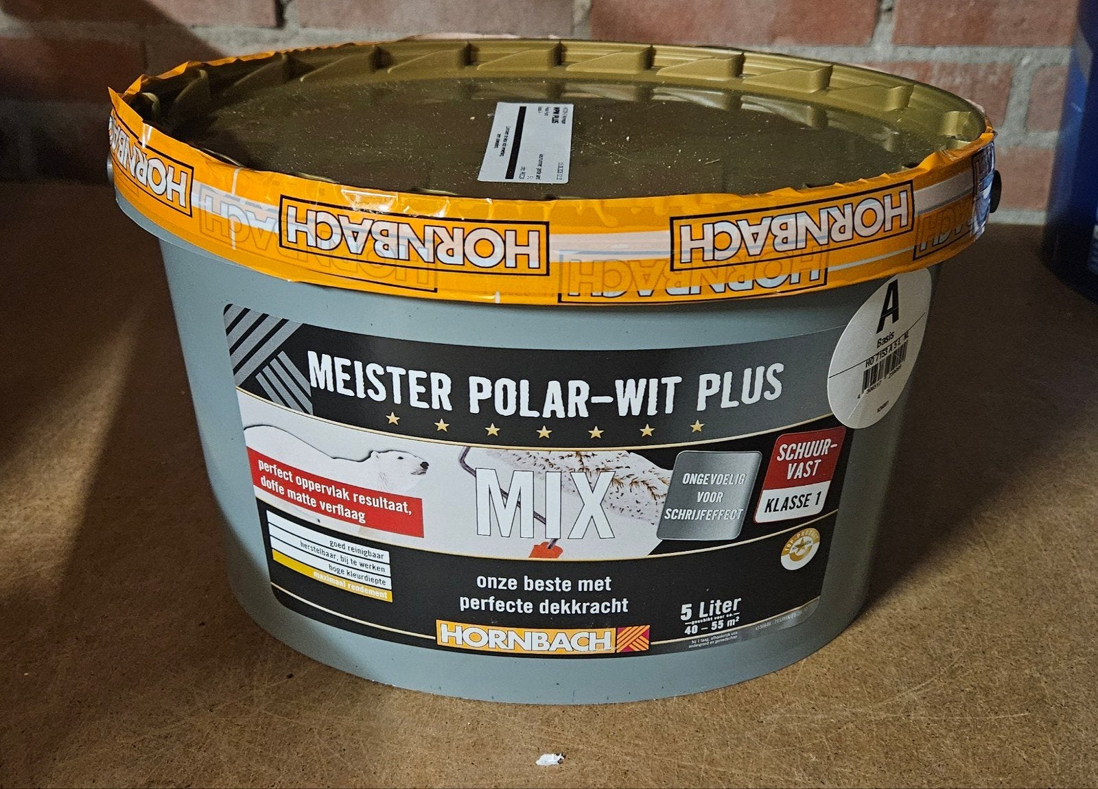 5 liter muurverf genlte sand nieuw ongeopend, 5 tot 10 liter, Ophalen, Nieuw, Overige kleuren