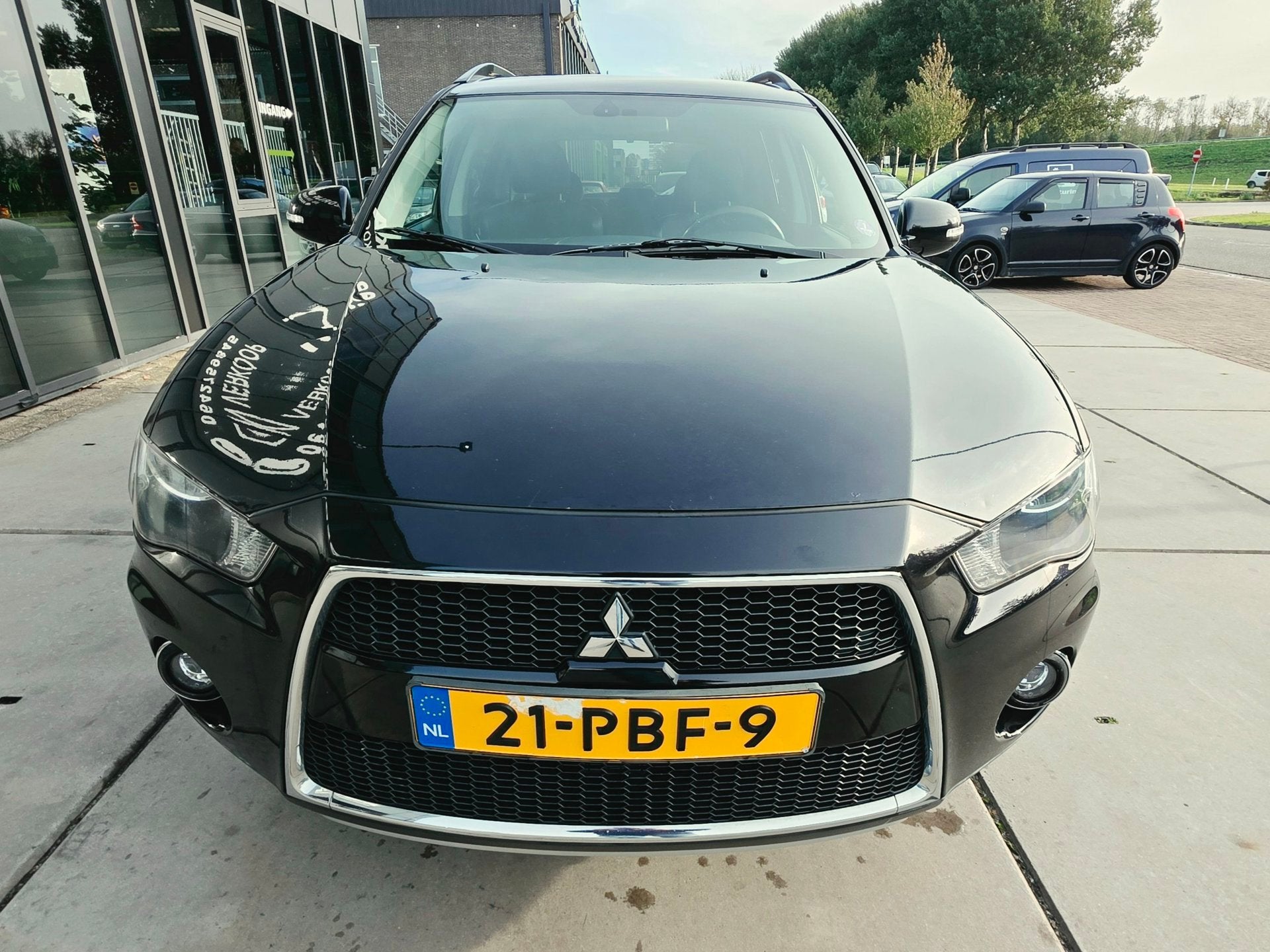 Mitsubishi Outlander 2.0 Intro Edition - Clima - Cruise - Le, Auto's, Zwart, 4 cilinders, Leder en Stof, Zwart