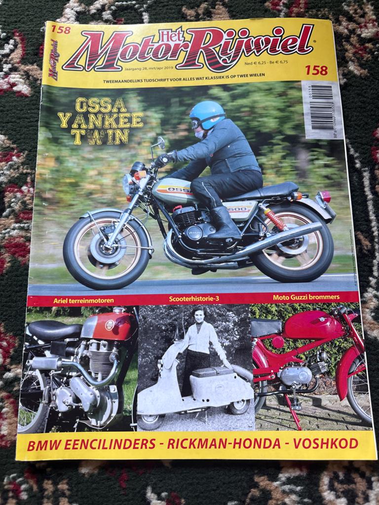 Het MotorRijwiel - OSSA Yankee Twin - Nr. 158, Ophalen of Verzenden, Gelezen, Algemeen
